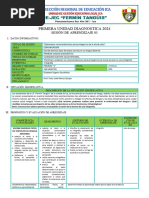 Sesión de Aprendizaje - Unidad 1 - Sesión 4