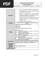 Plan de Auditoria Interna 2021 Logistcarga