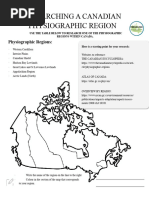 Researching A Canadian Physiographic Region