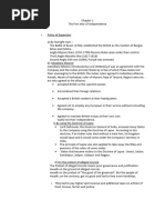 Chapter 1 THe First War of Independence (Notes)