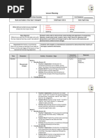 Lesson Planning 4° Grade