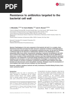 LECTURA 1. Nicolaidis Et Al 2013. Resistance To Antibiotics Targeted To The Bacterial Cell Wall