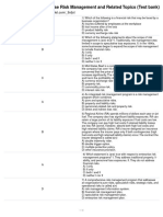 Chapter 4 Enterprise Risk Management and Related Topics (Test Bank)