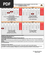 Academic Calander B.Tech I Year Even 2023-24