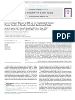 Low-Level Laser Therapy at 635 NM For Treatment of Chronic Plantar Fasciitis. A Placebo-Controlled, Randomized Study