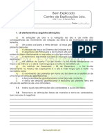 A.2 - O Planeta Terra - Teste Diagnóstico