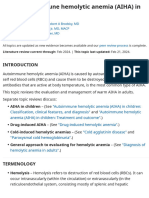 Warm Autoimmune Hemolytic Anemia (AIHA) in Adults