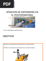 ATencion de Enfermeria Post Operatorio