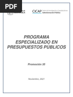 FEC 23 - Programa Especializado en Presupuestos Públicos - Promo 35