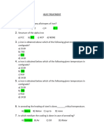 Heat Treatment MCQ