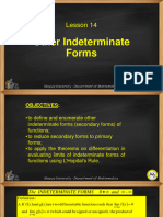 Lesson 14-Other Indeterminate Forms