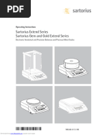 Manual Balança Analítica Sartorius