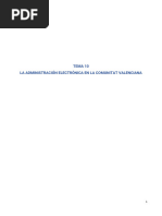 Tema 10 - Administración Electrónica en La Comunitat Valenciana