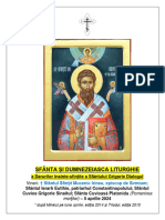 Liturghia Darurilor, 05.04.2024, Vineri Dimineaţă