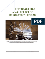 Unidad 1. Recurso 1, La Responsabilidad Penal Del Delito de Golpes y Heridas. 2018