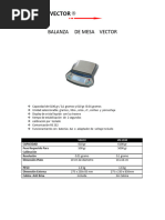 Balanza de Mesa Vector VB