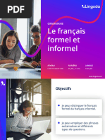 Le Français Formel Et Informel: Grammaire