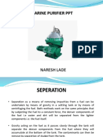 Marine Purifier Ppt-Naresh Lade - 1