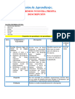 3° Sesión Día 3 Com Escribimos Nuestra Propia Descripción