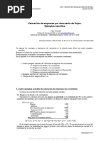 C38 Valoracion de Empresas Por Descuento de Flujos. Ejemplos Sencillos