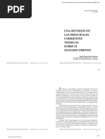 Una Revision de Las Principales Corrientes Teoricas Sobre El Analisis Urbano