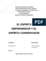 Iniciativa Empresarial. Trabajo de Investigación. I Corte