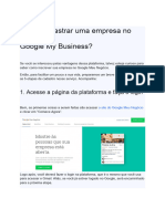 Como Criar o Google Meu Negócio