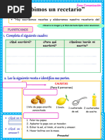 Ficha 13 de Julio Escribo Una Receta