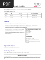 Boletín de Servicio Técnico