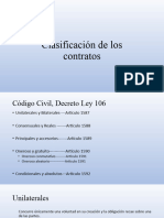 Clasificación de Los Contratos