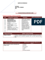 SESIÓN DE APRENDIZAJE Conocemos Factores Que Determinan Tu Salud.