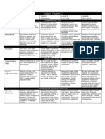 Essay Rubric