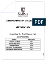 Mediscan: Entrepreneurship & Business Plan