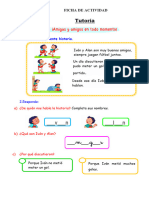 Ficha Tutoría Amigos en Todo Momento 2024 Maestra Janet 1°