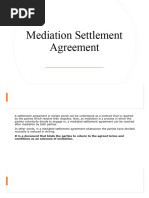 Mediation Settlement Agreement