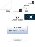 2023-24 - IV Congreso Psicopatología - Bases de Participación