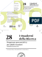 I Quaderni Della Ricerca: Progettare Percorsi Di L2 Per Adulti Stranieri