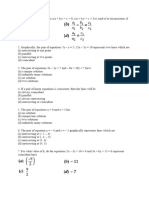 Linear MCQ 1