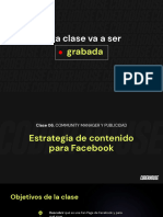 Clase 6 - Estrategia de Contenido para Facebook