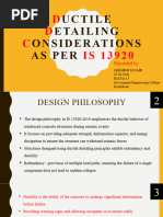 Ductile Detailing Considerations As Per Is 13920 2016 DERS