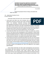 Permohonan Bantuan Penyampaian Informasi Tentang Lomba Bedah Data APBD Tahun 2023 - KadisPendidikanProvinsi