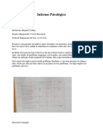 Informe Psicológico Test Rorschach