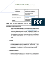 Escrito Solicitando Conclusion de Las Investigaciones Preliminares