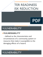 Disaster Readiness and Risk Reduction