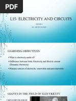 Electricity and Circuits