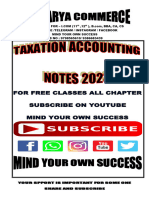 Patna University IMPORTANT THEORY QUESTION TAXATION 2023