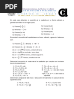 GUÍA EXAMEN MATEMÁTICAS 3 UNIDAD 4 Parábola