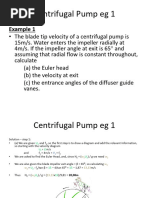 Pumps Theory Examples