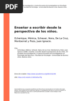 Echenique, Mónica, Scheuer, Nora, D (... ) (2008) - Enseñar A Escribir Desde La Perspectiva de Los Niños