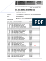 Ofc - Mult. #235 Pone A Disposiicon Al Personal Al Termino de Comision Pataz